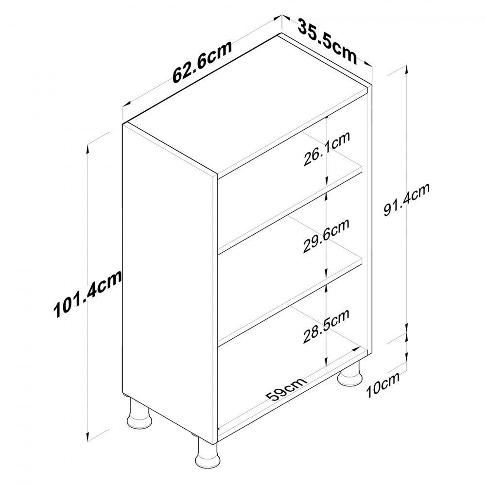 HC Home Canvas Hugo Multi-Purpose Cabinet White Large
