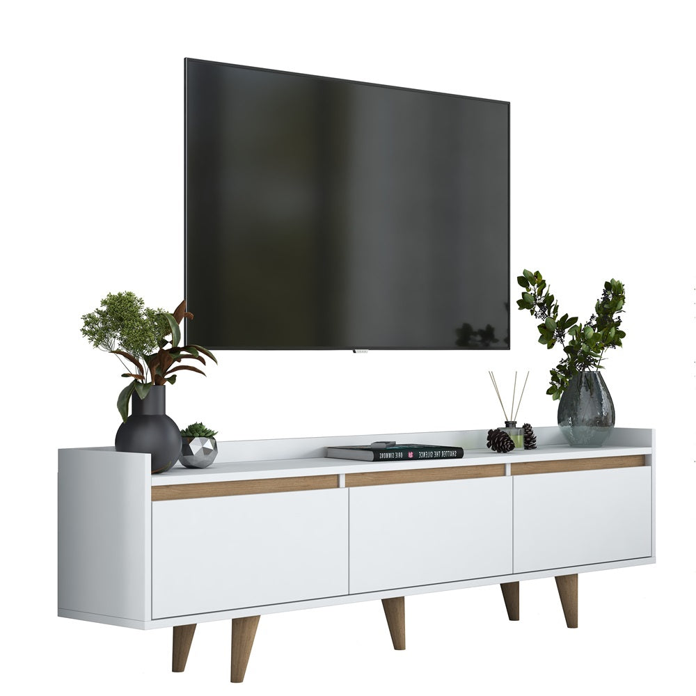 Home Canvas RetroVista TV Console Oak