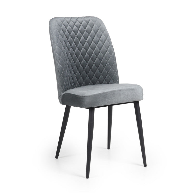 Home Canvas Modern Tufi Dining Room Chairs with Velvet fabric for Living Room | Tufted Armless Kitchen Chairs with Metal Legs Set of 4 - Golden Brown