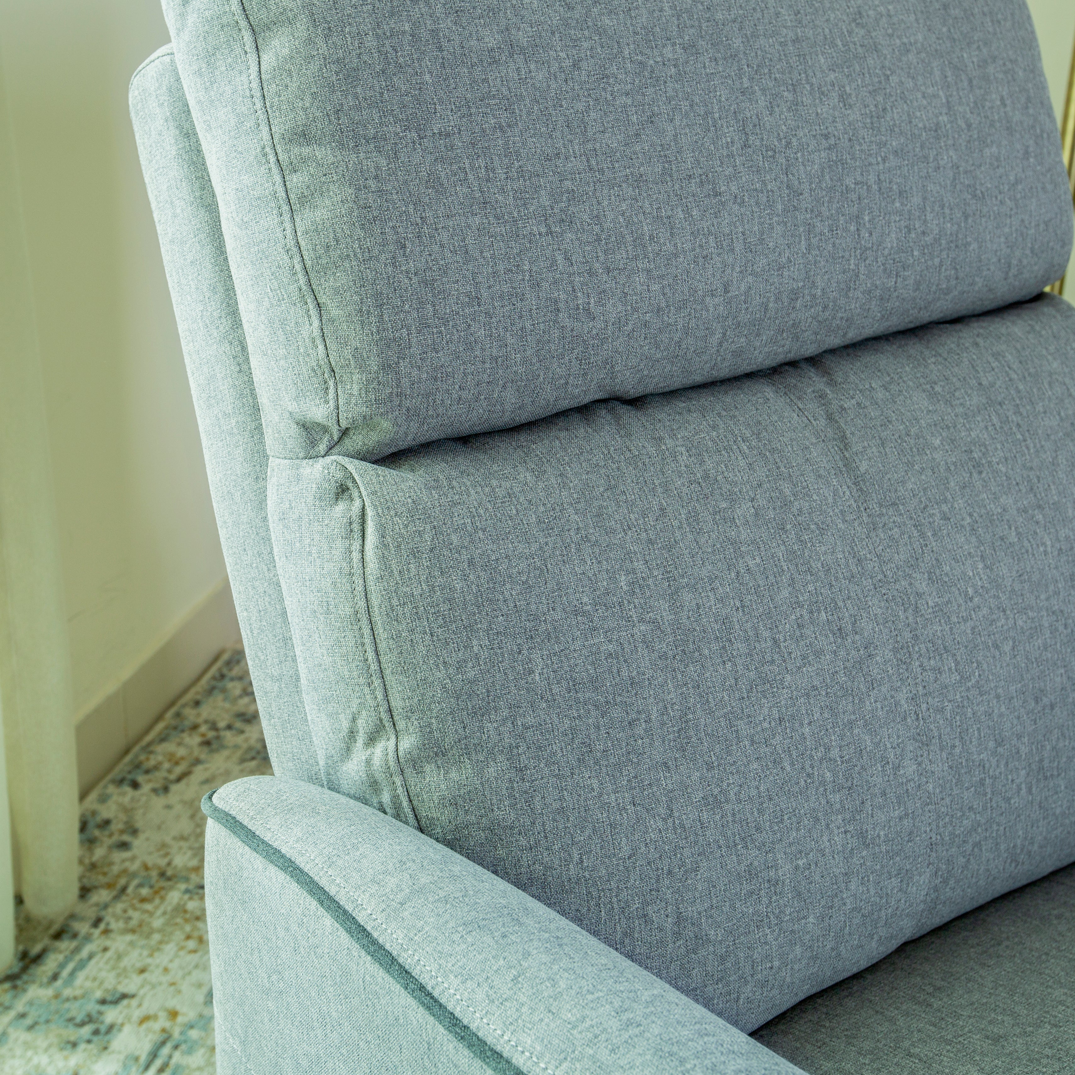 Home Canvas Parma Manual Recliner, Swivel and Rocking Dark Grey
