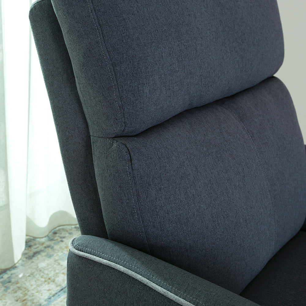 Home Canvas Parma Manual Recliner, Swivel and Rocking Dark Grey