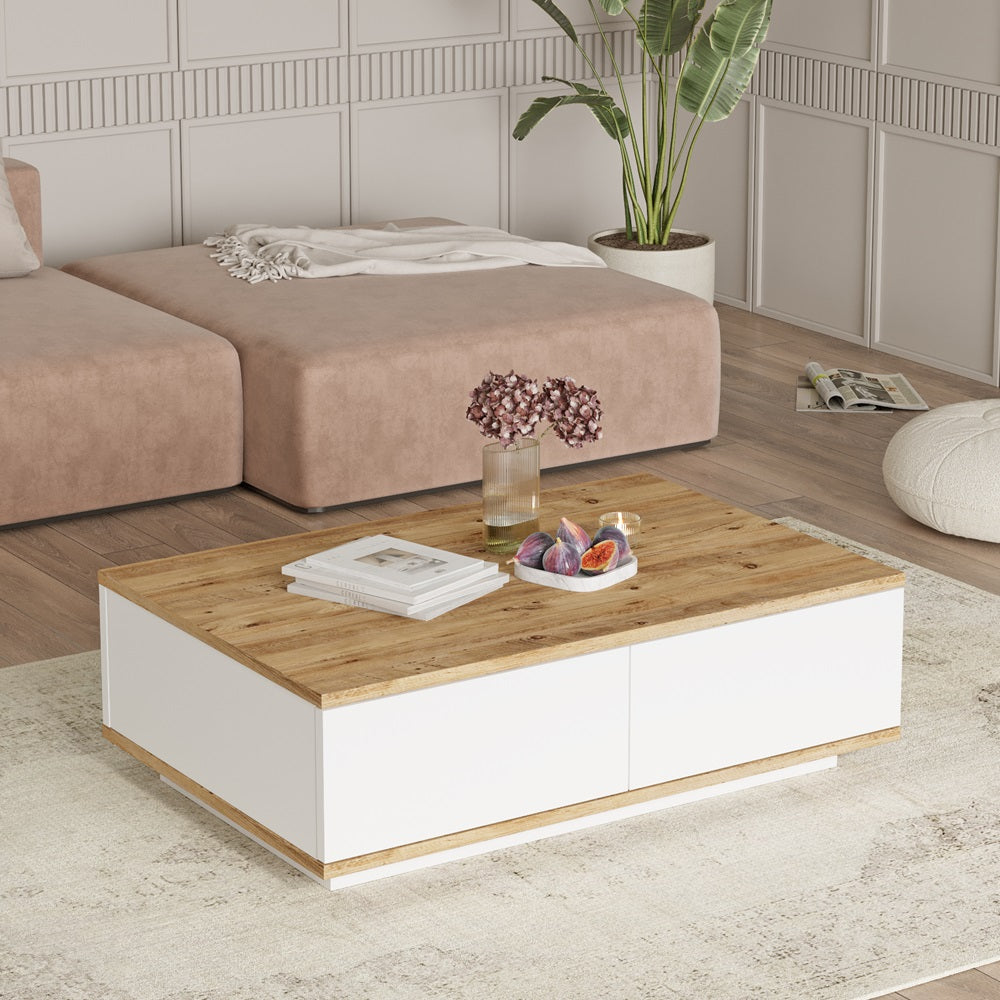 Home Canvas Future TV Unit Pine and White