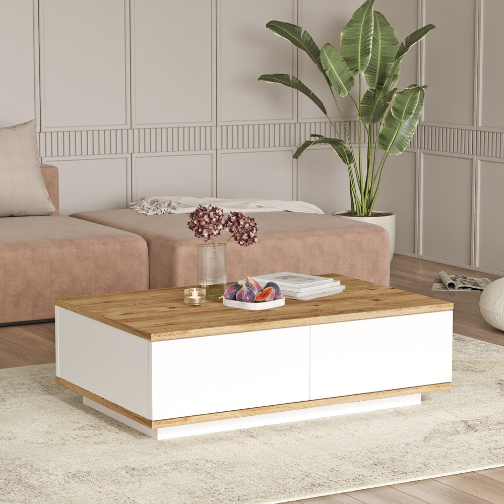 Home Canvas Future TV Unit Pine and White