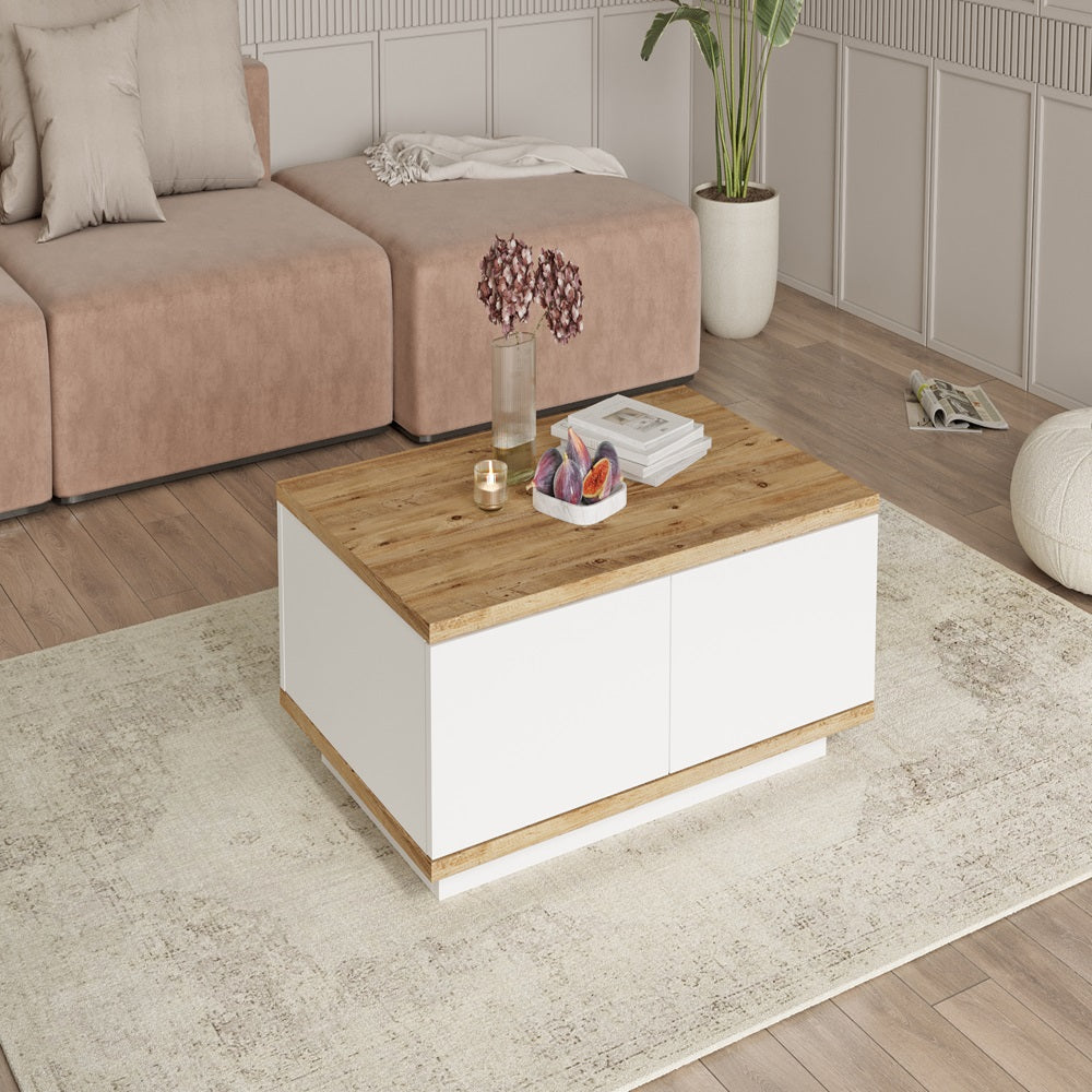 Home Canvas Future TV Unit Pine and White