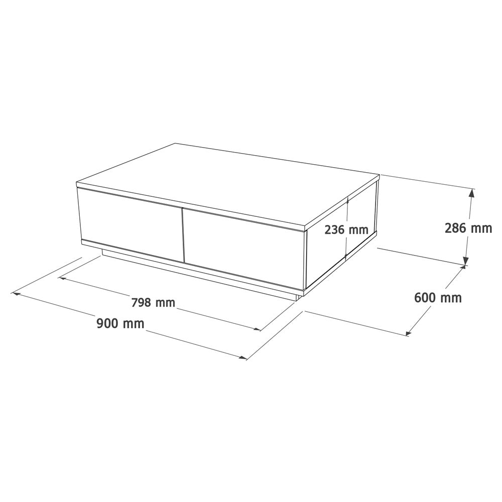 Home Canvas Future TV Unit Pine and White
