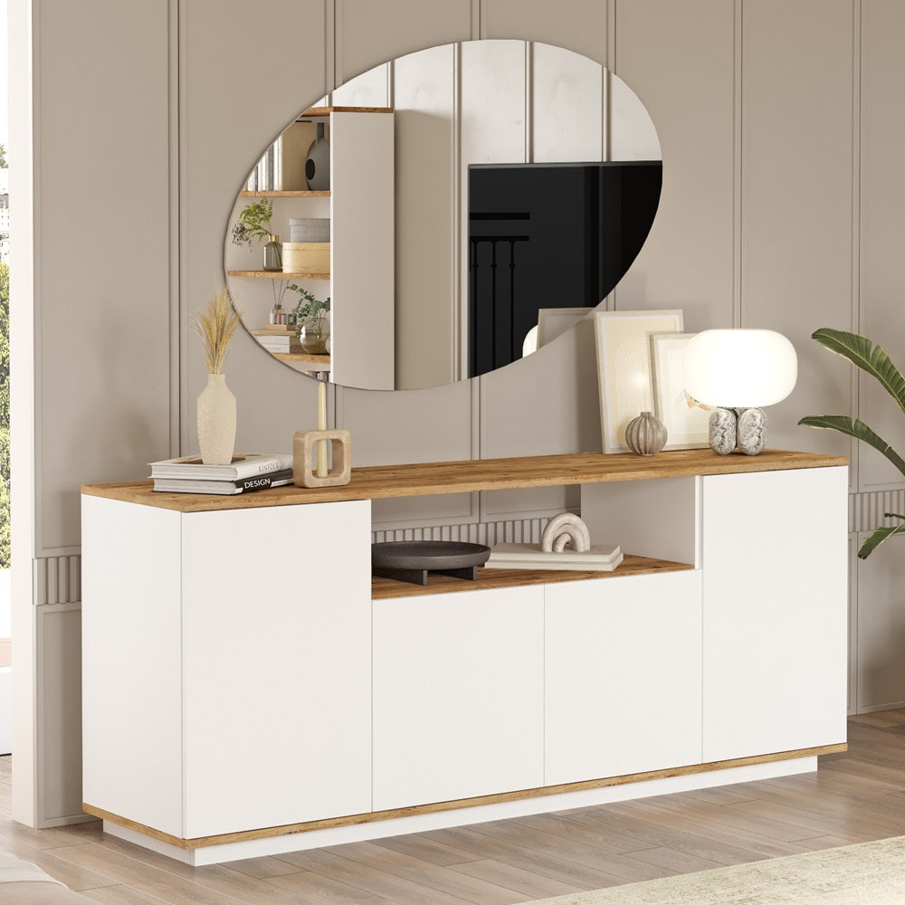 Home Canvas Future TV Unit Pine and White