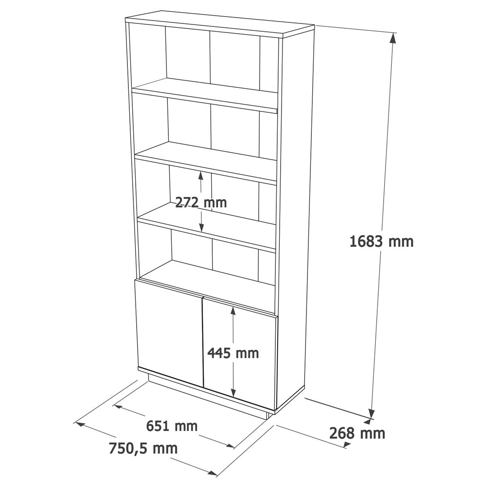 Home Canvas Future TV Unit Pine and White