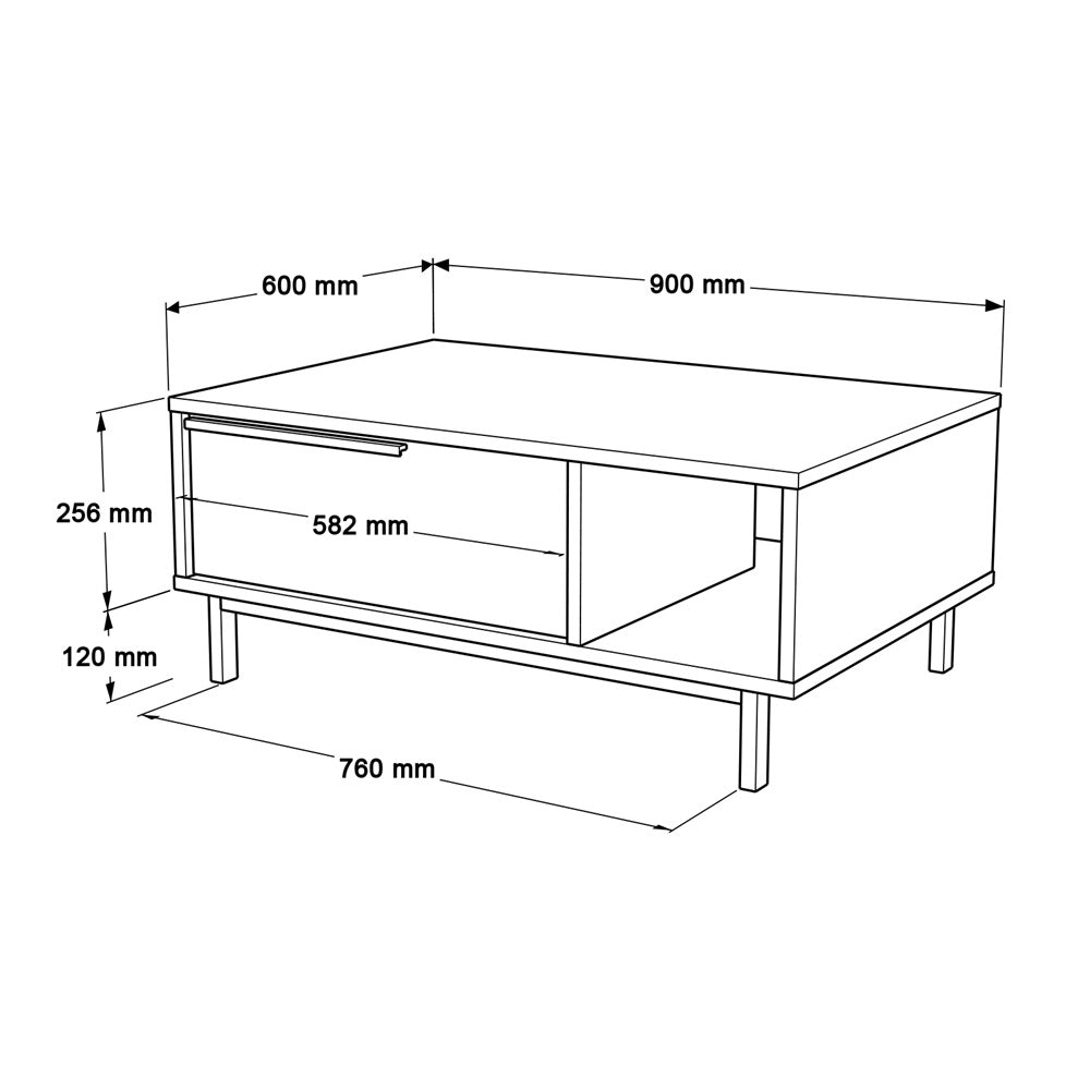 Home Canvas Ocean Book Case Oak