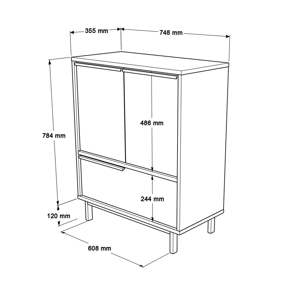 Home Canvas Ocean Book Case Oak