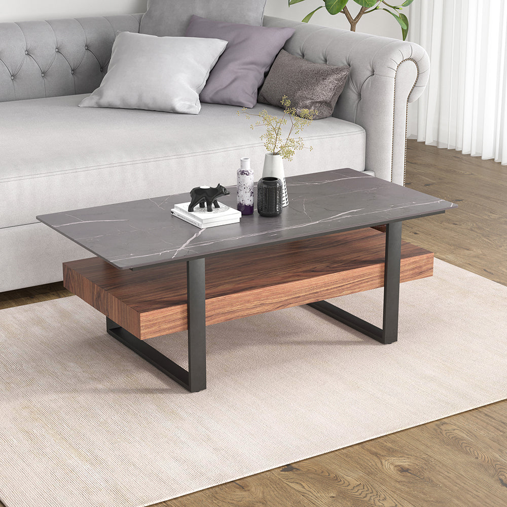 HC Home Canvas LEIRIA Coffee Table Walnut