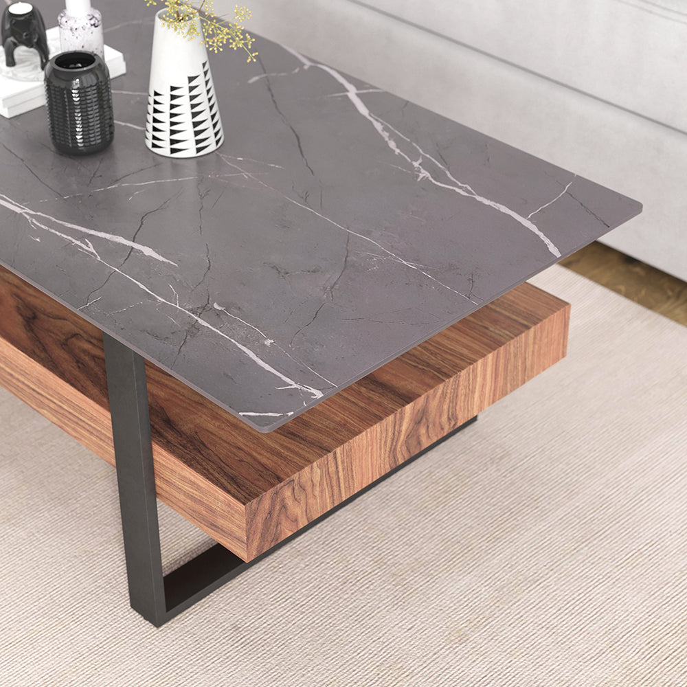 HC Home Canvas LEIRIA Coffee Table Walnut
