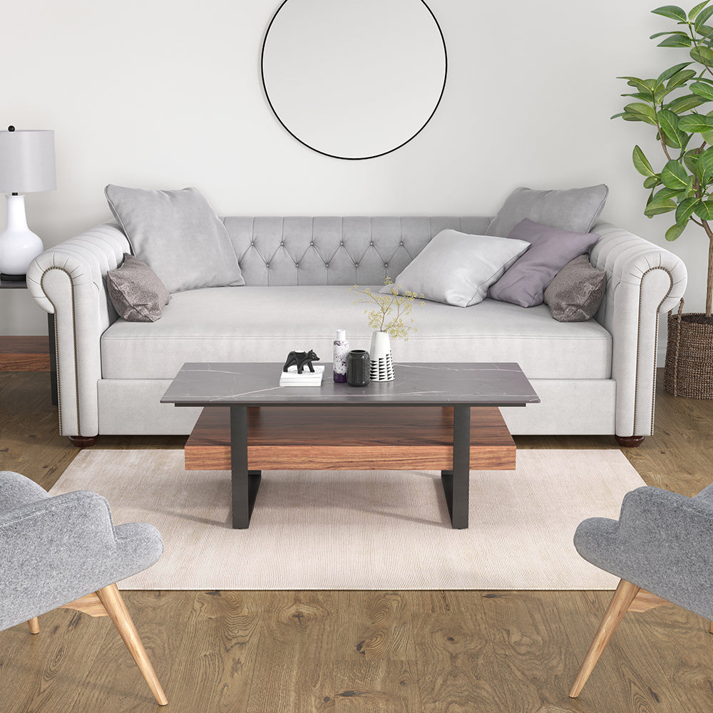 HC Home Canvas LEIRIA Coffee Table Walnut