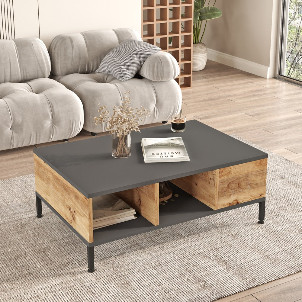 Home Canvas Royal TV Unit Pine and Grey