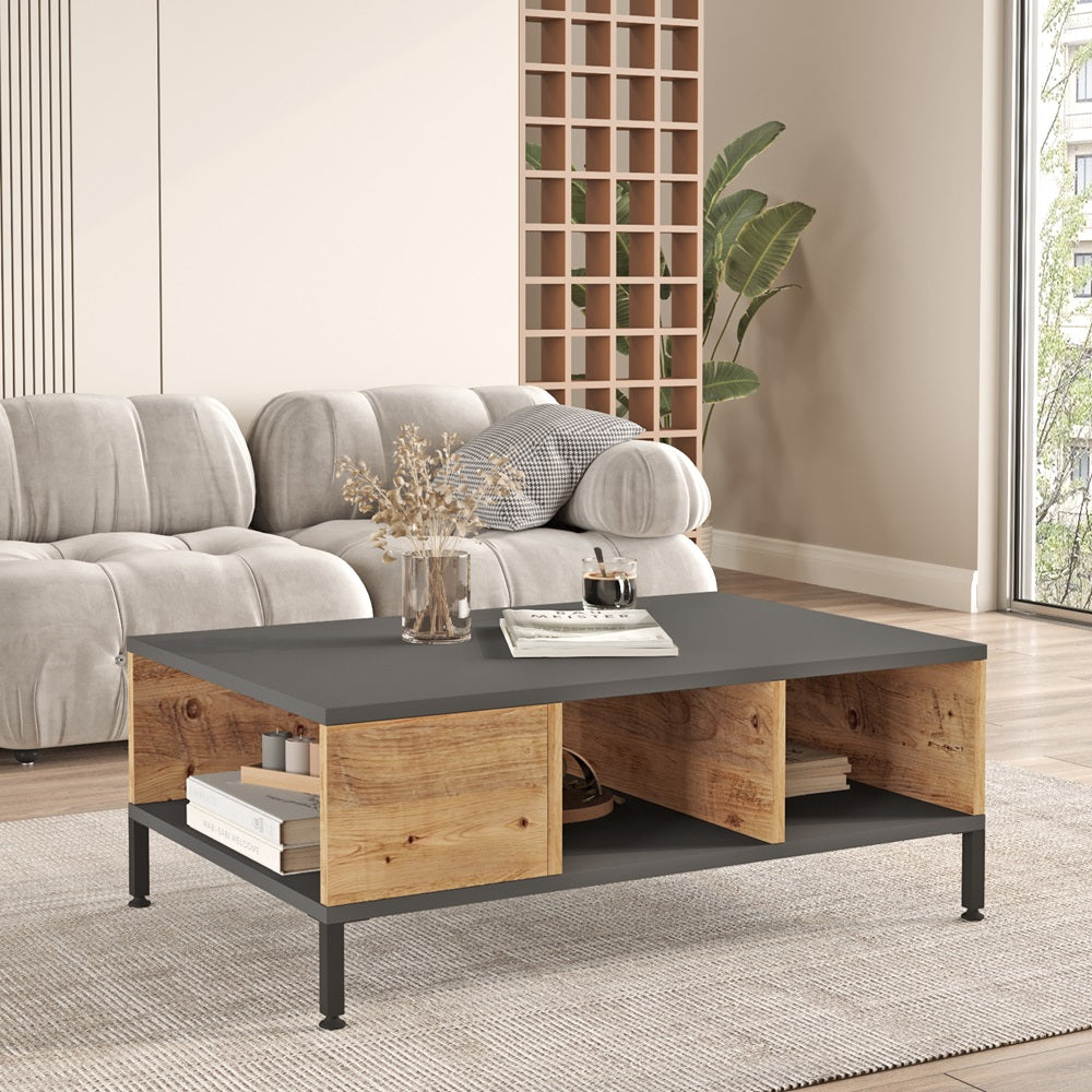 Home Canvas Royal TV Unit Pine and Grey