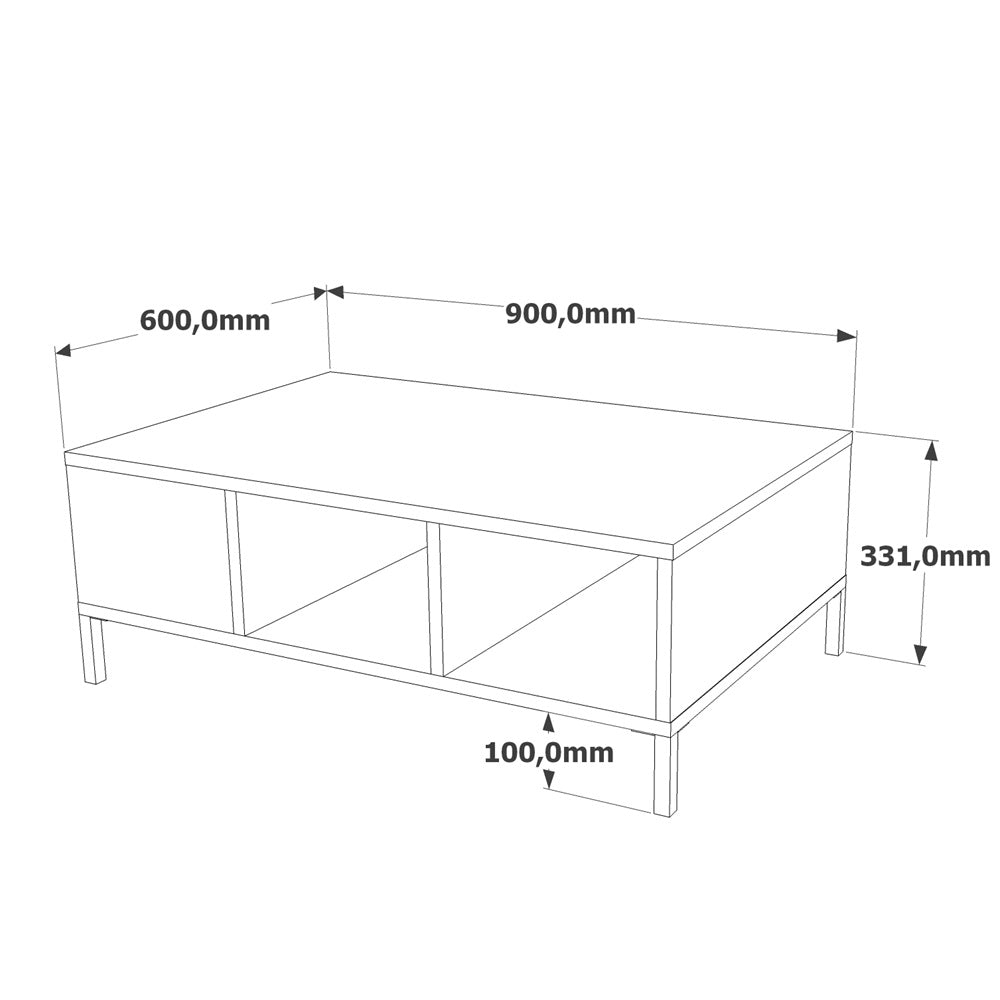 Home Canvas Royal TV Unit Pine and Grey