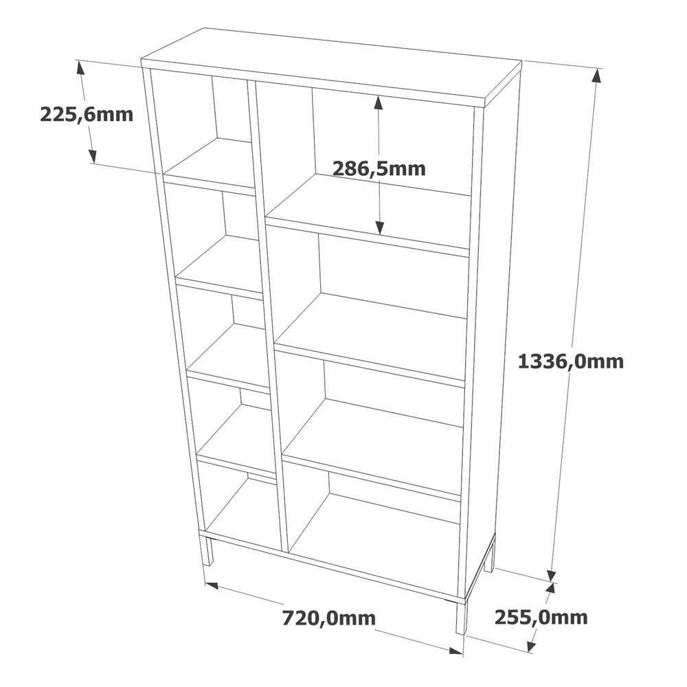 Home Canvas Royal TV Unit Pine and Grey