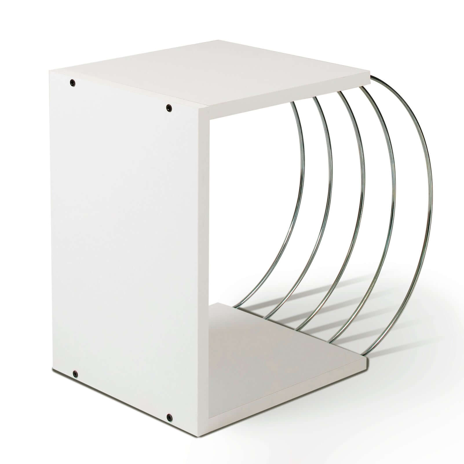 Home Canvas Furniture Trading LLC.Case Accent Side Table Walnut-Chrome Coffee Table