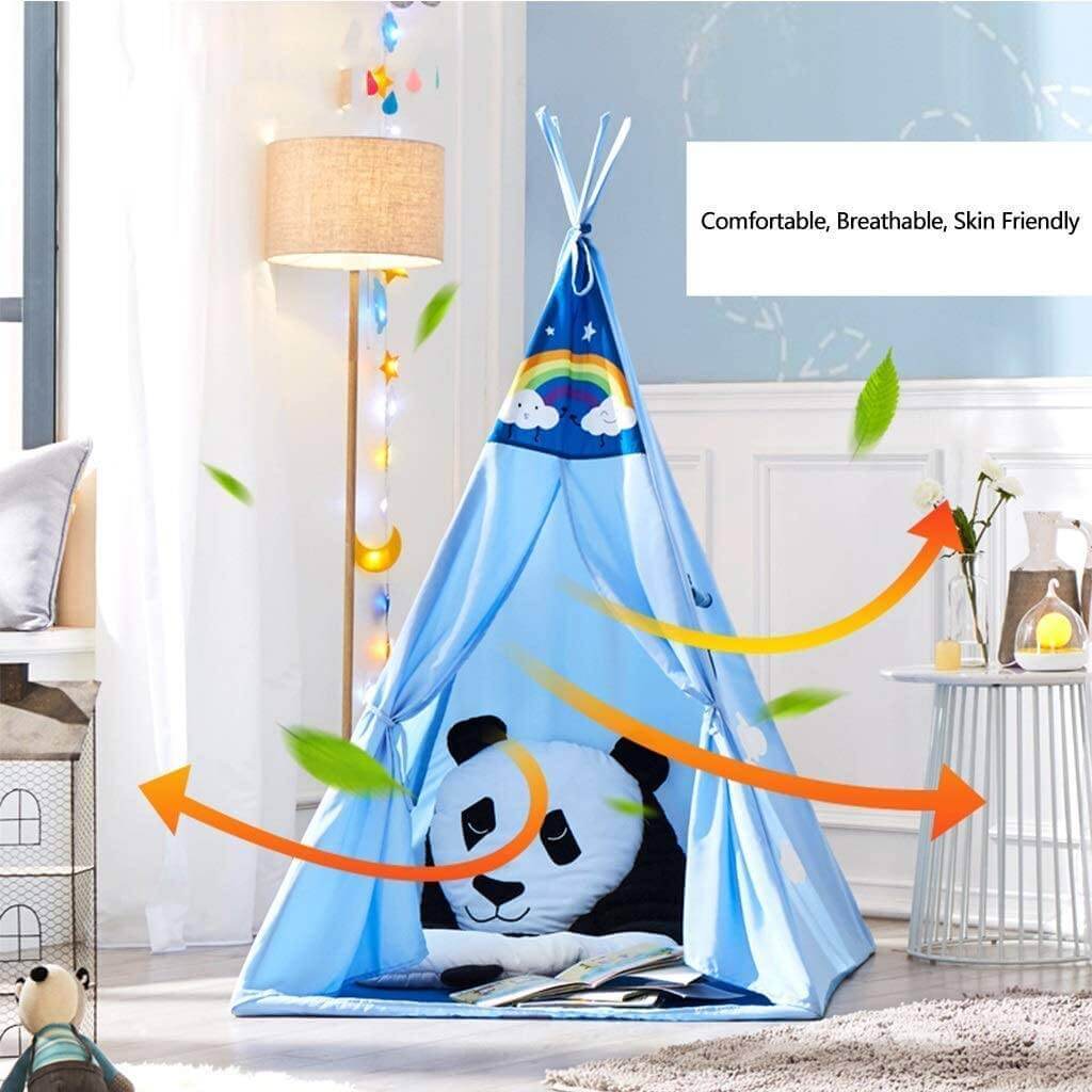 Home Canvas Furniture Trading LLC.Cloud Teepee Tent 4 walls Blue Play House