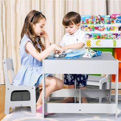 Home CanvasHome Canvas 3 in 1 Activity Table for Kids - Table and Chair Sets for Infants Kids Chair 
