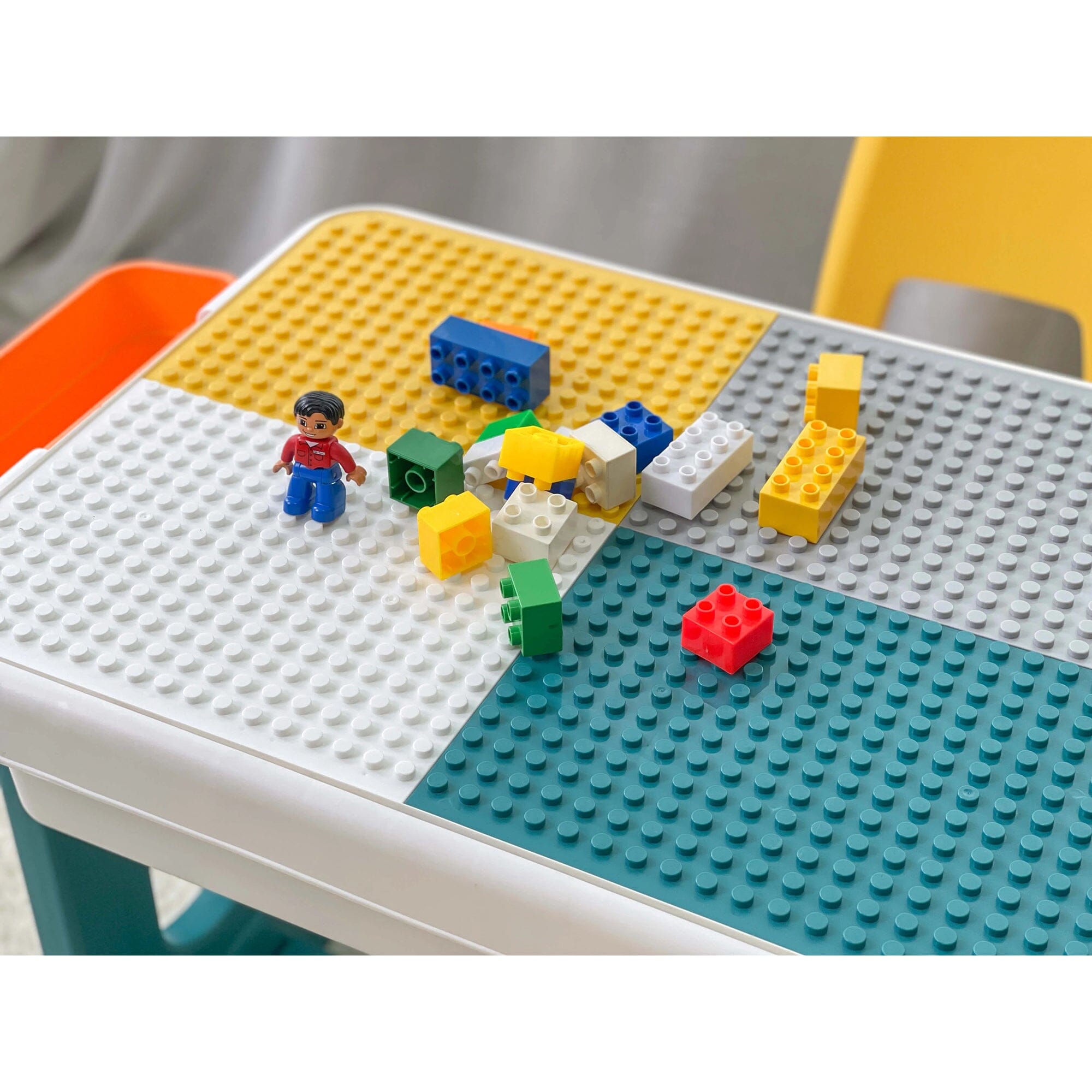 Home CanvasHome Canvas 5-In-1 Children'S Activity Table Play Table Children'S Desk With Storage Space, Children'S Seating Set, Building Block Table, Sand Table, Water Table With Kids Furniture