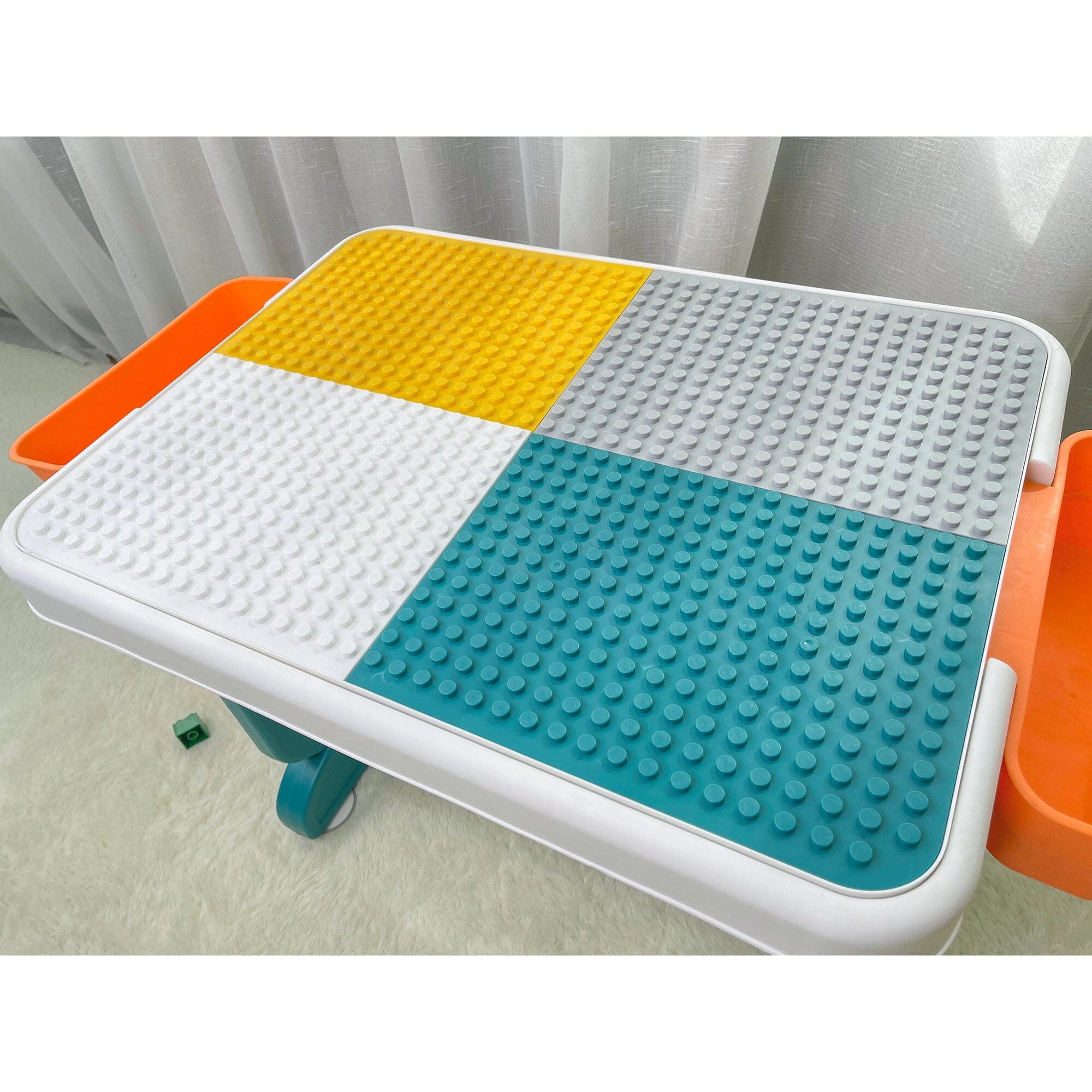 Home CanvasHome Canvas 5-In-1 Children'S Activity Table Play Table Children'S Desk With Storage Space, Children'S Seating Set, Building Block Table, Sand Table, Water Table With Kids Furniture