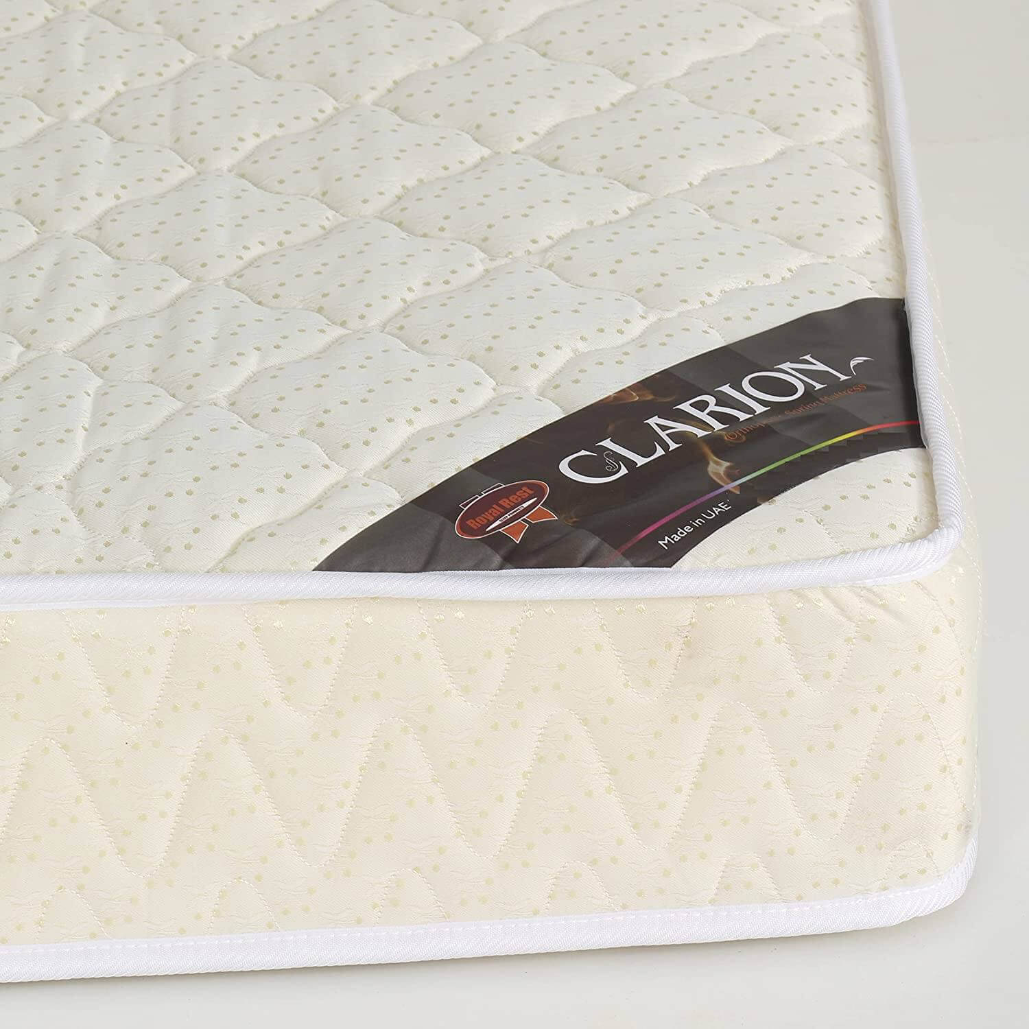 Home CanvasHome Canvas Clarion Spring Mattress for Beds - Quilted Fabric - Made in UAE Mattresses Clarion 90x190
