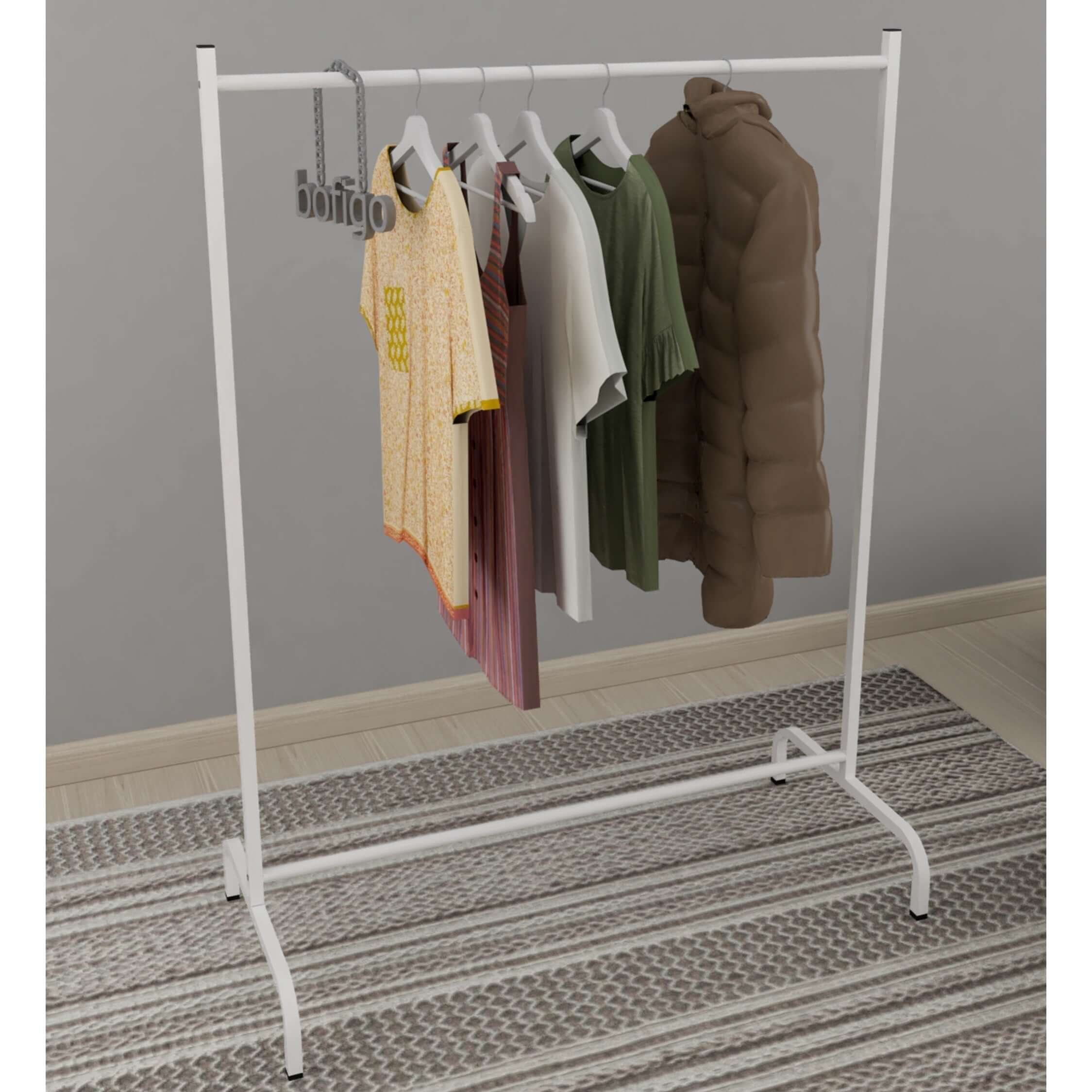 Home CanvasHome Canvas Compo Clothes Hanger Stand White Hanger Stand