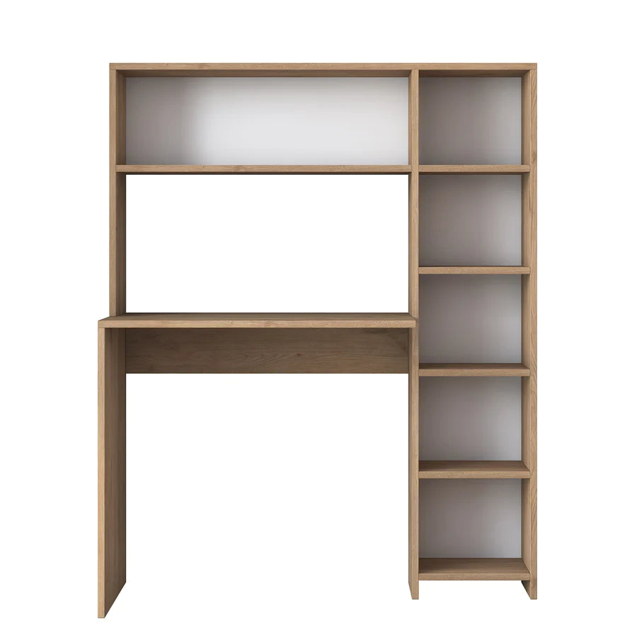 Home Canvas Furniture Trading LLC.Home Canvas Computer Desk with Bookshelf and Shelves - Walnut Computer Table