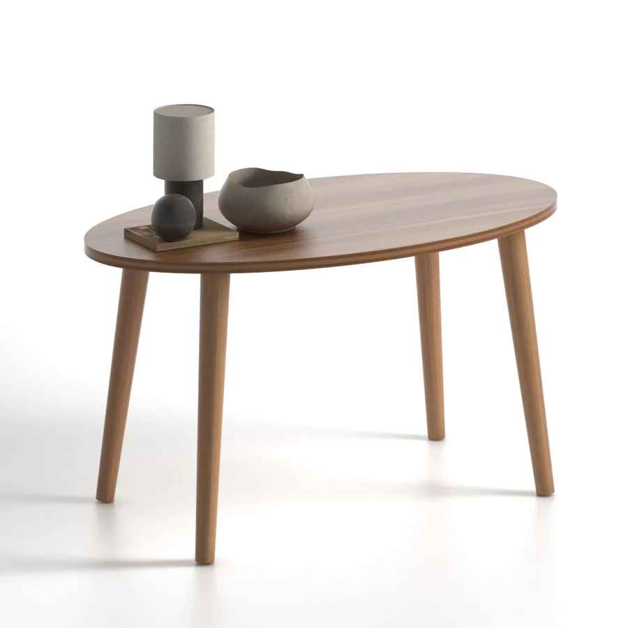 Home CanvasHome Canvas Elips Modern Coffee Table & Set of 3 Nest Table for Living Room Coffee Table
