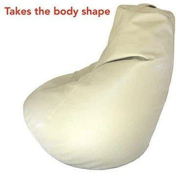 Home CanvasHome Canvas High Back Bean Bag Chair, Tan X-Large Bean Bag Chairs