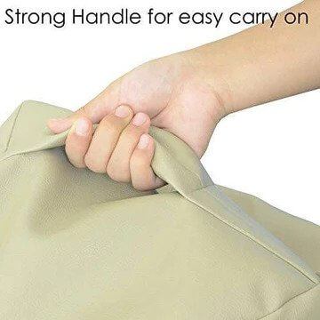 Home CanvasHome Canvas High Back Bean Bag Chair, Tan X-Large Bean Bag Chairs