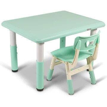 Home CanvasHome Canvas Kids Table and Chair Set - with Adjustable Height Feature Kids Chair