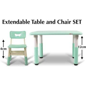 Home CanvasHome Canvas Kids Table and Chair Set - with Adjustable Height Feature Kids Chair