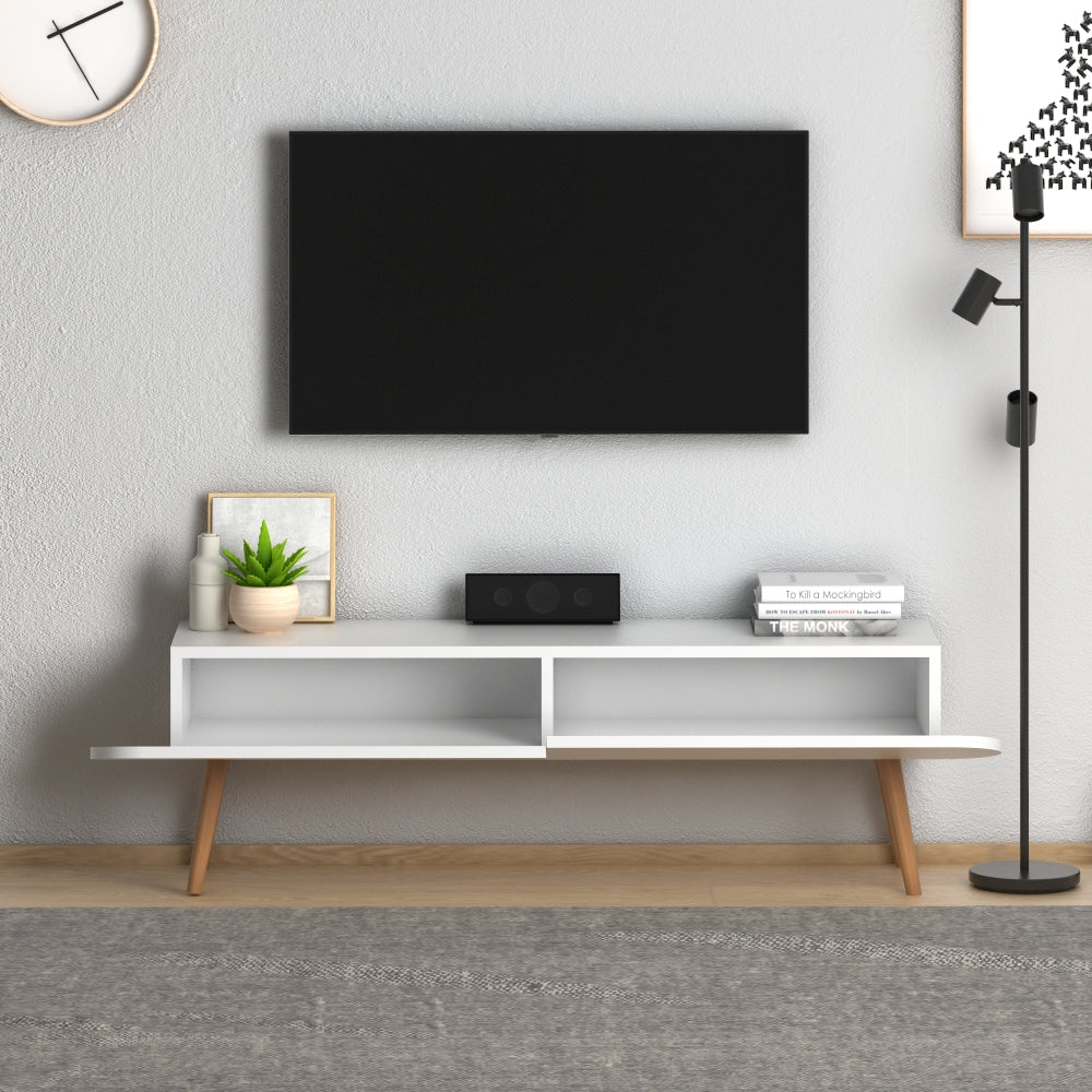 Home CanvasHome Canvas Lotus Modern TV Stand with Storage- For living Room, Bed Room TV Unit
