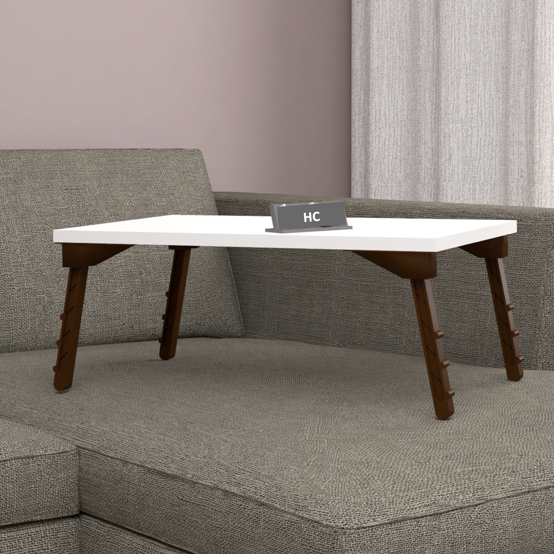 Home CanvasHome Canvas Luna Laptop Computer Table White Computer Table