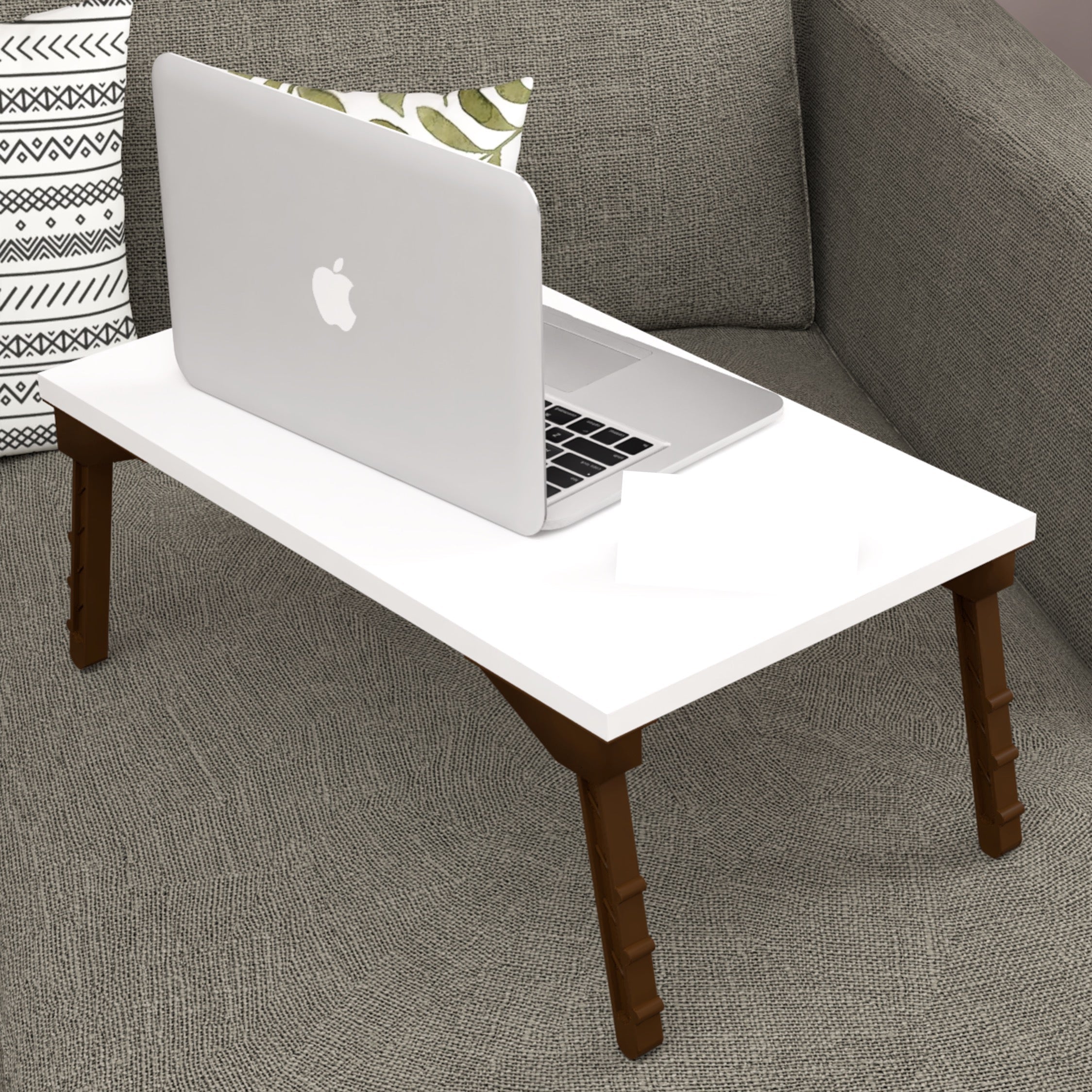 Home CanvasHome Canvas Luna Laptop Computer Table White Computer Table