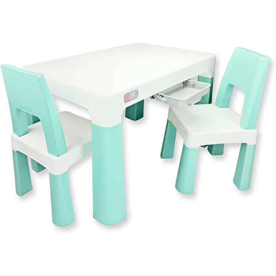 Home CanvasHome Canvas Multi Functional Study Table & Chair Set with Storage Drawers Kids Furniture