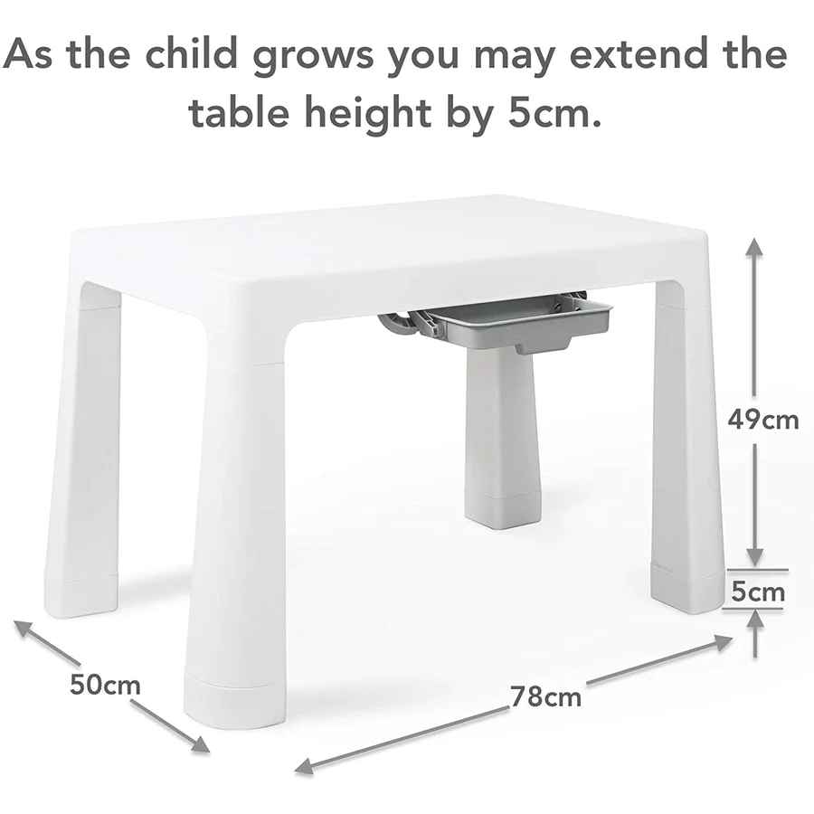 Home CanvasHome Canvas Multi Functional Study Table & Chair Set with Storage Drawers Kids Furniture