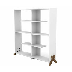 Home Canvas Furniture Trading LLC.Kipp Book Shelf - Walnut/Yellow Book Shelf 