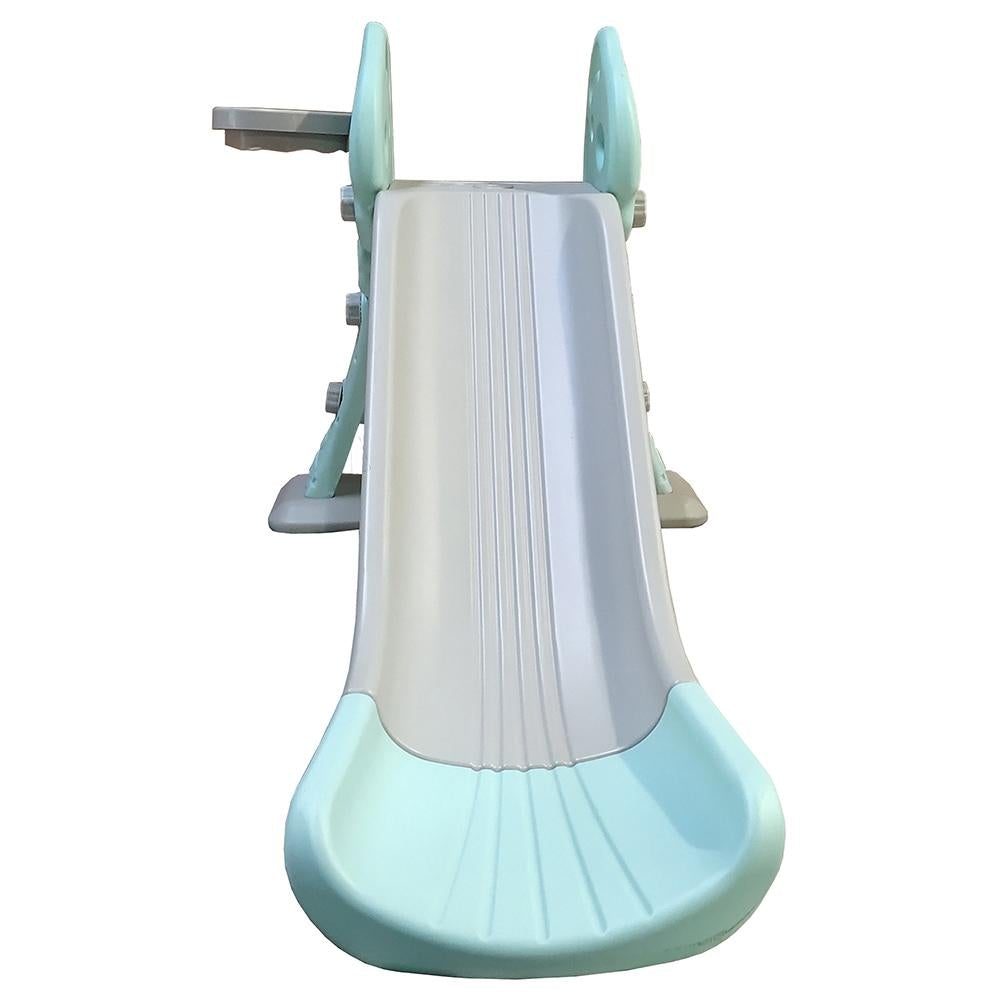 Home Canvas Furniture Trading LLC.Little Joy 2-IN-1 Kids Slide & Basketball Hoop -TEAL Playset