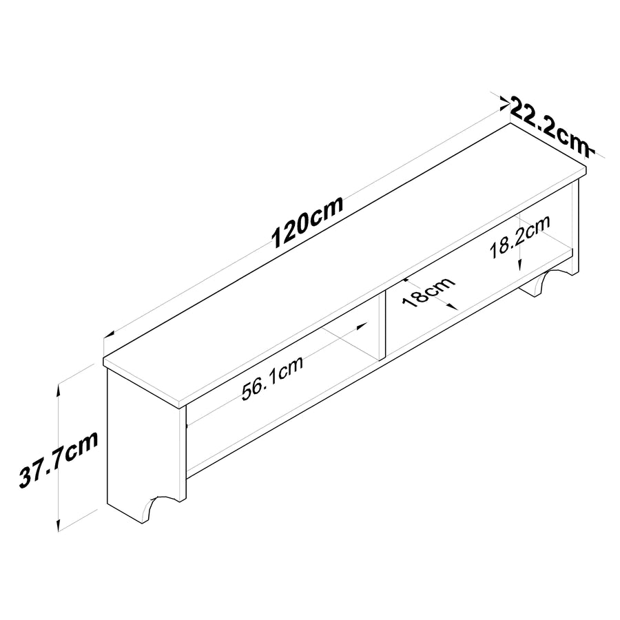 Home Canvas Furniture Trading LLC.Modern Coat Rack Wall Hanger Coat Rack Clothes Hanger 120 cm White Wall Hanger