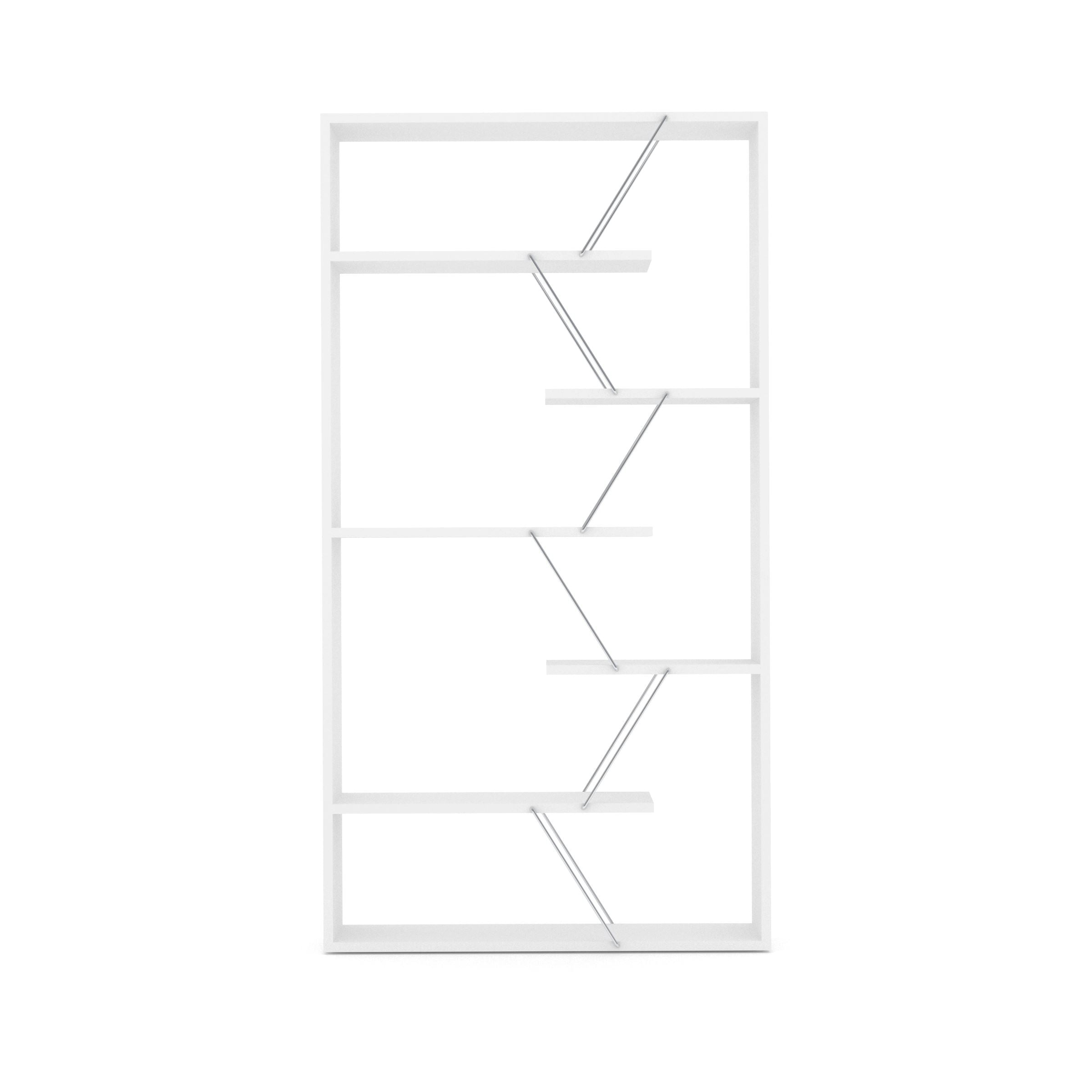 Home Canvas Furniture Trading LLC.Tars Book Shelf - White/Chrome Book Shelf