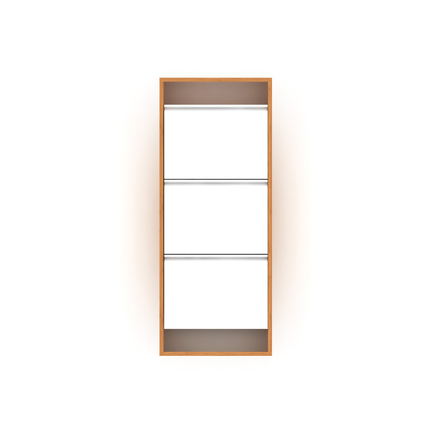Home Canvas Furniture Trading LLC.Wall Mounted Hide Shoe Cabinet - Bamboo Shoe Cabinet
