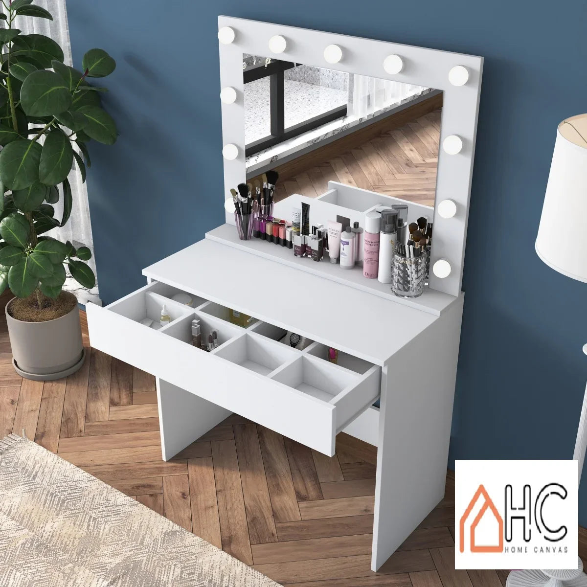 Home Canvas GlowStage Vanity Compact LED Mirror Design