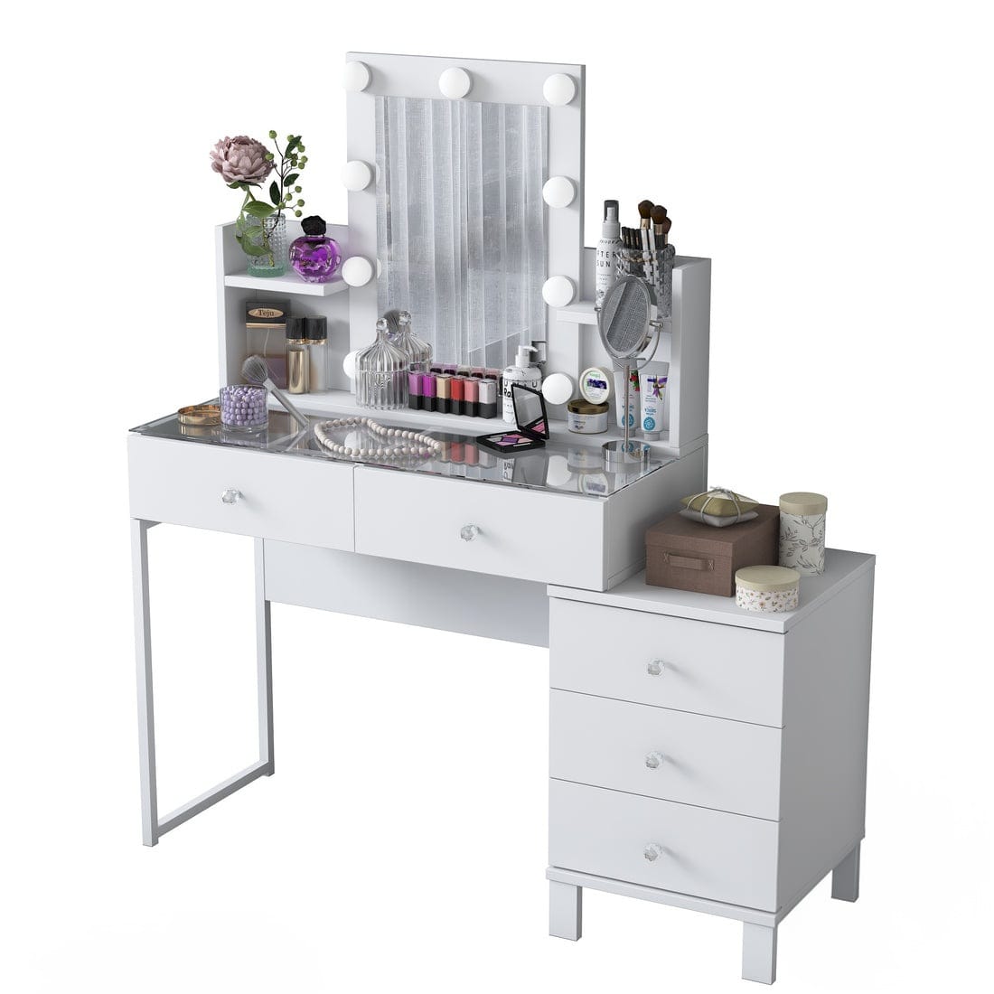 Home Canvas Serenity Luxe Vanity Hollywood LED Mirror + Storage