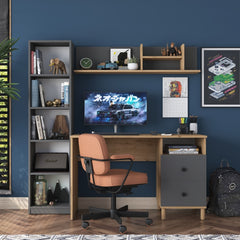 Home Canvas Flexi Fusion Desk Ensemble Dual Tone Gary & Oak