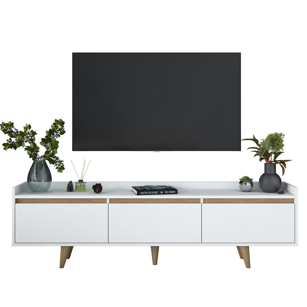 Home Canvas RetroVista TV Console White