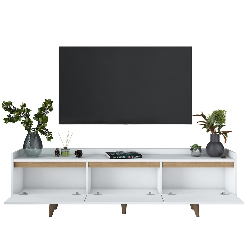 Home Canvas RetroVista TV Console Oak