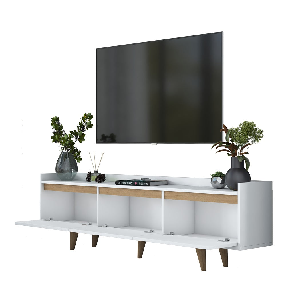 Home Canvas RetroVista TV Console Oak