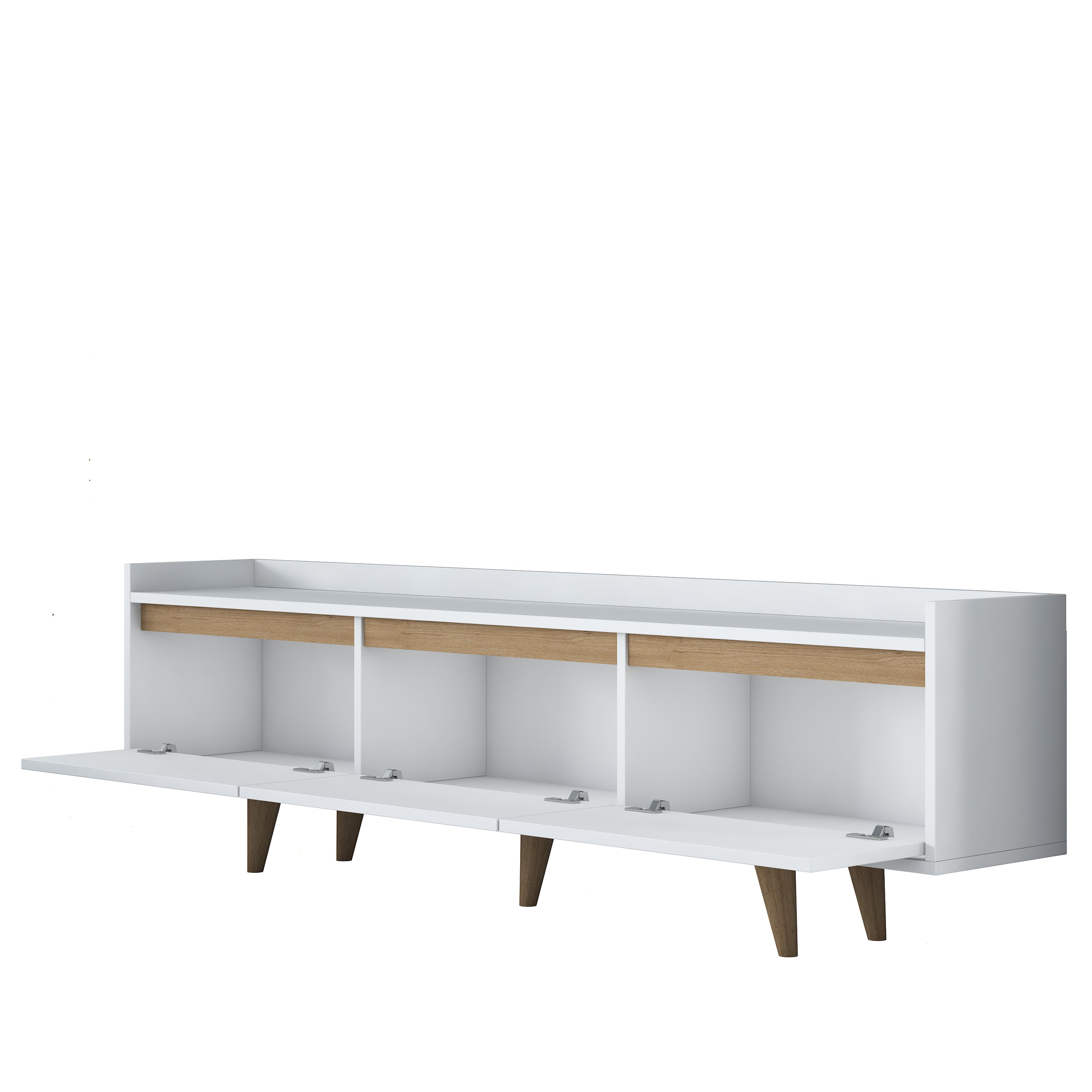 Home Canvas RetroVista TV Console White